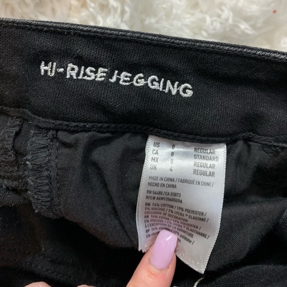 American Eagle Black Ri-Rise Jegging - Picture 5 of 5